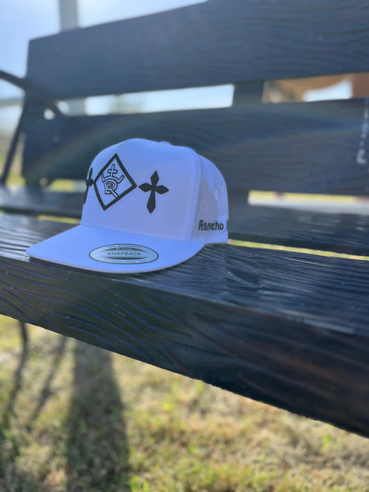 White & Black Rancho Estrada Cap
