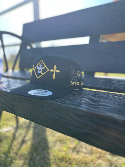 Black & Gold Rancho Estrada Caps