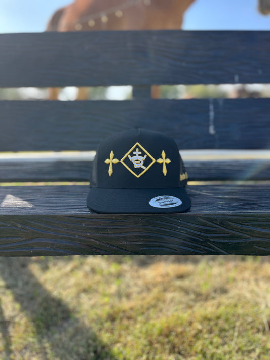 Black & Gold Rancho Estrada Caps