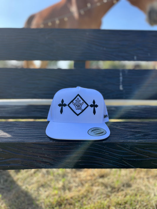 White & Black Rancho Estrada Cap
