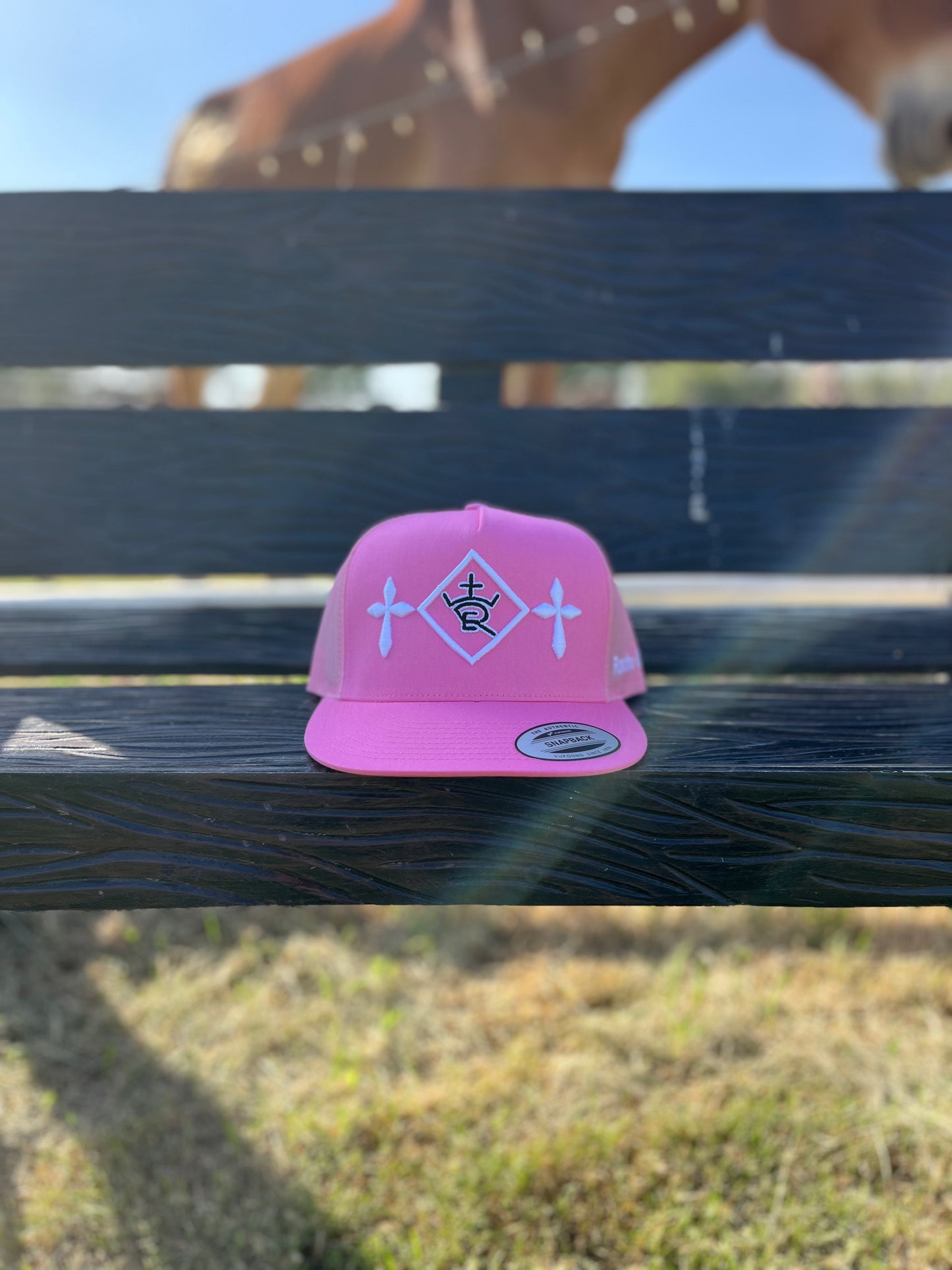 Pink & White Rancho Estrada Cap