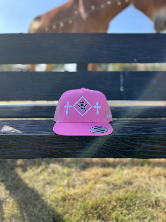 Pink & White Rancho Estrada Cap